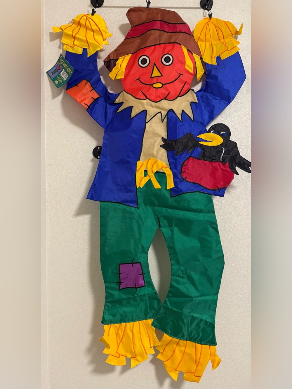 NWT Windsculpts Nylon Scarecrow Porch Flag